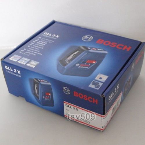 Genuine BOSCH Professional GLL3X Self Level Cross Line Laser GLL 3X