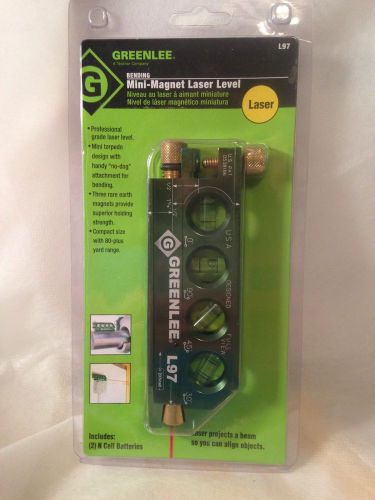 GREENLEE MINI-MAGNET LASER LEVEL L97, Professional Grade , New, Sealed!