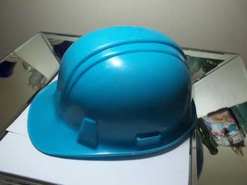 Vintage Hard Hat 1971 Light Blue NORTON Skull Cap #410 Made In USA Hardhat