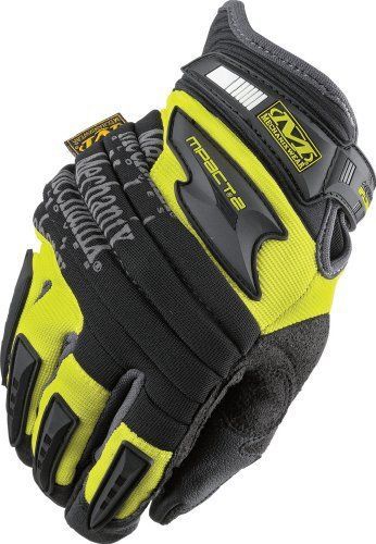 Mechanix Wear SP2-91-010 Safety Mpact2 Hi-Viz Gloves, Yellow, Large, New