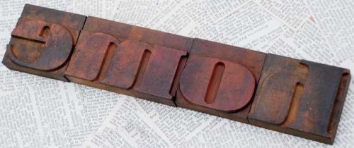 &#034;HOME&#034; rare wood type woodtype font letterpress printing blocks vintage old