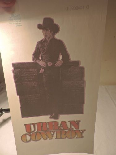 OLD URBAN COWBOY IRON ON T SHIRT ROACH TRANSFER free shipping