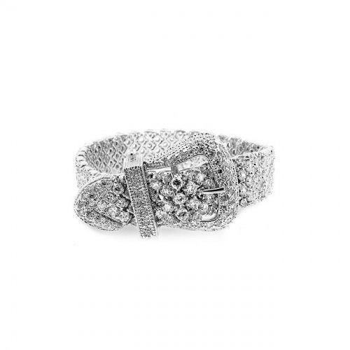 Cz Buckle Bracelet Icon Bijoux