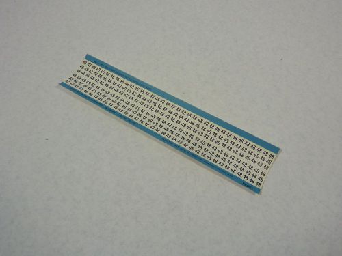 Brady WM-48 Legend 48 Wire Marker Label 100 Per Sheet ! NEW !