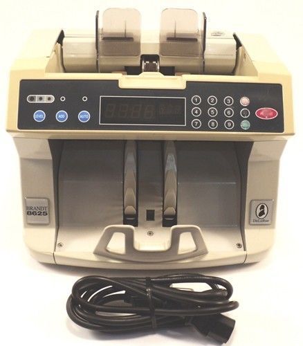 Brandt DeLa Rue 8625100 Money Counter Bill Currency w/ Powercord