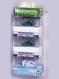 Rackems Top Dispensing Exam Glove Rack - Holds 4 Boxes