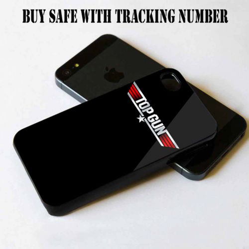 Top Gun Logo For iPhone 4 4S 5 5S 5C S4 Black Case Cover