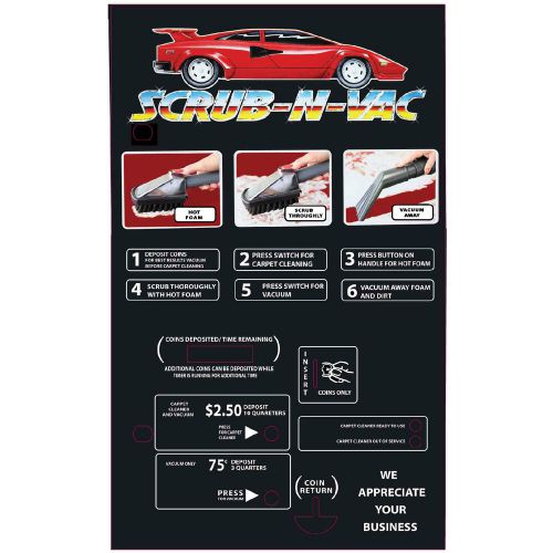 JIM COLEMAN CAR WASH SCRUB - N - VAC DECAL