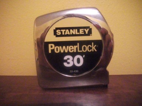 NEW STANLEY POWERLOCK 30&#039; TAPE MEASURE 33-430 W/O PACKAGE