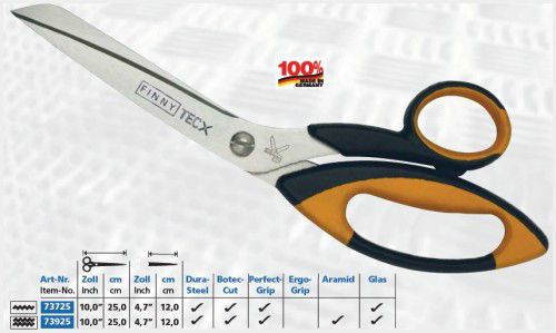 Kretzer TecX2 73925 10.0&#034;/ 25cm - Heavy Duty, Aramid / Composite / Kevlar Shears