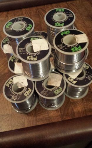 FRY METALS Rosin Core Solder 60/40 .062(12)  &amp; .093(1)  Diamater 13lbs 13 Rolls