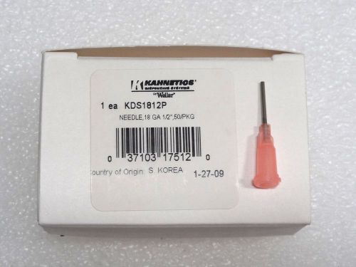 WELLER KDS1812P, NEEDLE, 18 GA, 1/2&#034;  L, PK 50