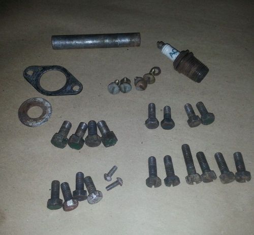 MAYTAG 92 SINGLE CYLINDER ENGINE MOTOR BOLTS AND MIXED PARTS LOT