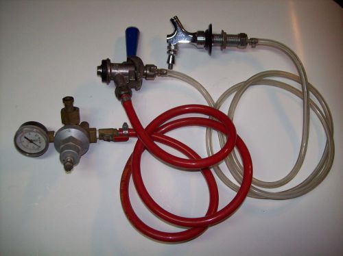 Hook-ups for BEER Keg Kegerator Kit - MAKE YOUR OWN - Faucet Coupler Gauge Hose