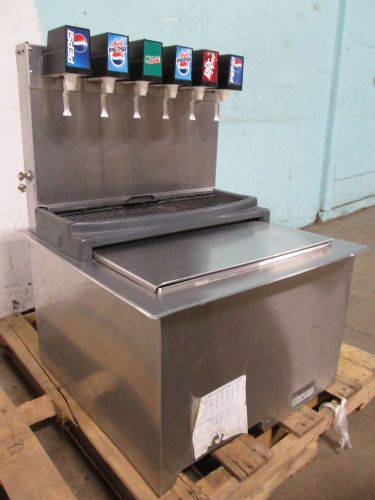 &#034;SERVEND&#034; COMMERCIAL DROP-IN INSERT 6 HEADS SODA DISPENSER w/COLD PLATE ICE BIN