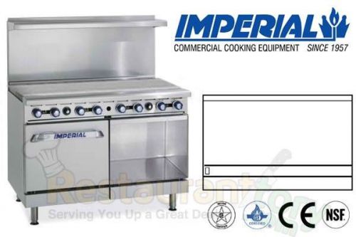 IMPERIAL COMMERCIAL RESTAURANT RANGE 48&#034; GRIDDLE W/ OVEN/CAB NAT GAS IR-G48-XB