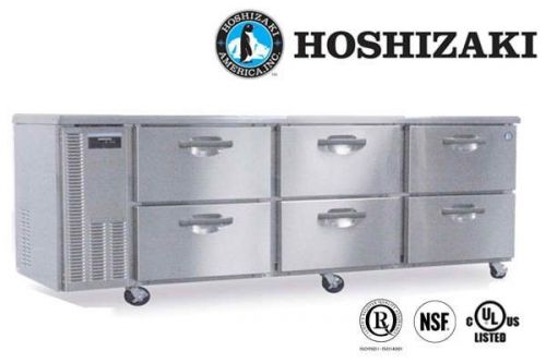 Hoshizaki commercial refrigerator undercounter 3-sec w/ drawers model hur96a-d for sale