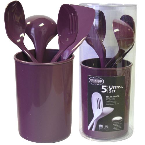 Reston Lloyd Calypso Basic 5 Piece Utensil Set Plum