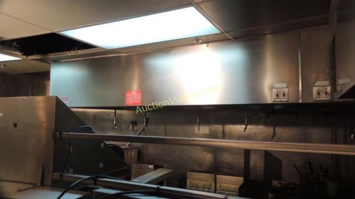 Captive-aire stainless exhaust hood 264&#034; x 60&#034;  w/ ansul, make up air, exh fan for sale