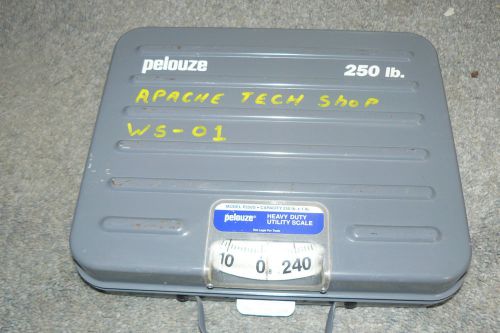 PELOUZE P250S HEAVY DUTY RECEIVING UTILITY SCALE 250LB BRIEFCASE