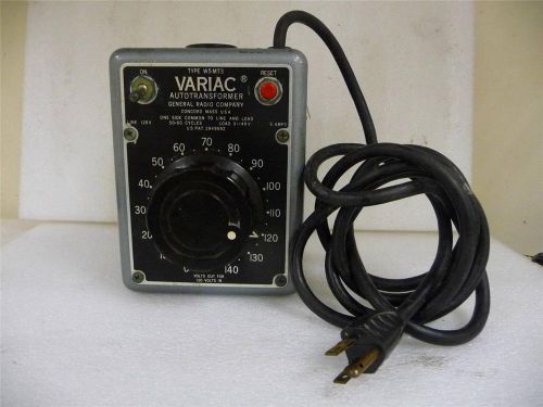 General Radio W5MT 5Amps PowerStat 0-135V Variac Auto Transformer