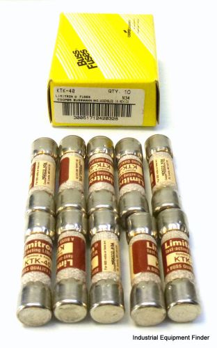 Box of 10 bussman limitron ktk-40 fuse 40a 600v *new* for sale