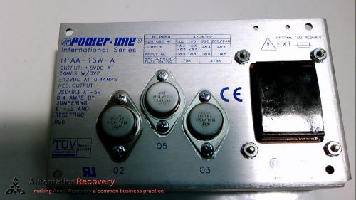 POWER ONE HTAA-16W-A; POWER SUPPLY, NEW*