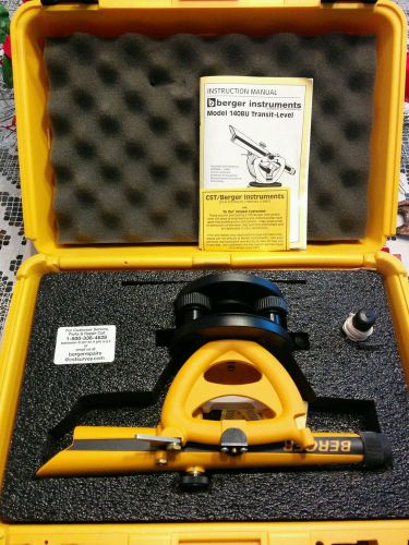 Berger Survey Transit-Level Model 140BU w/ Tripod, Plumb bob, Manual, and Case