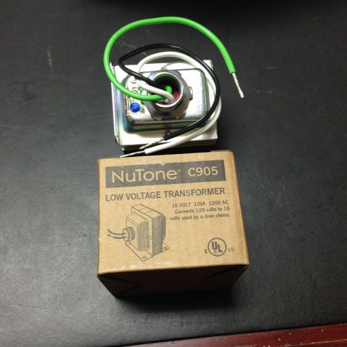 Broan / NuTone Part # C905 Transformer - 120V In / 16 V 10 VA Out - New in Box !