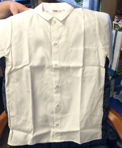 Chef Economy Kitchen Shirt Dickies 20302 Restaurant Snap  Button Uniform XS NWT