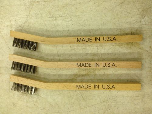 MINI WIRE BRUSH-STAINLESS STEEL-3 PCS