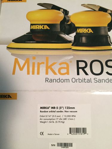 Mirka mr-5 abrasive (5&#034;) 125mm, d/a 3/16 random orbital sander , nib for sale