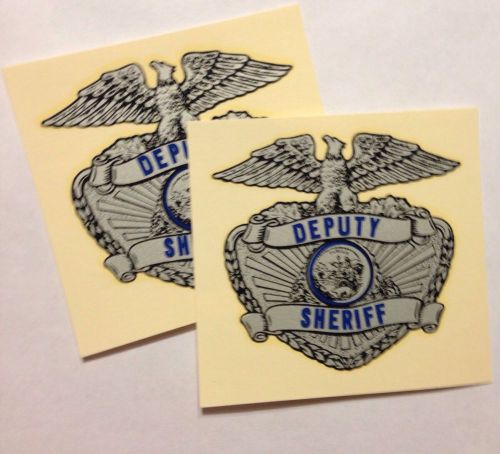 2 SILCA DEPUTY HELMET DECAL BUCO SUPER SEER BMW HARLEY KAWASAKI HONDA MOTORCYCLE