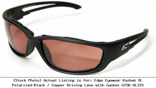Edge Eyewear Kazbek XL Polarized-Black / Copper Driving Lens with : GTSK-XL215