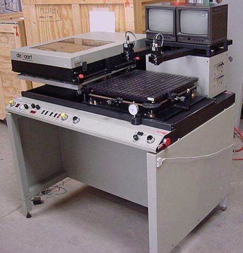 DE HAART MODEL EL-20S SCREEN PRINTER WITH VISION &amp; DUAL SQUEEGEE SN 8002