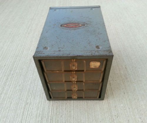 Vintage Craftsman 4 Drawer small organizer  metal parts organizer stackable