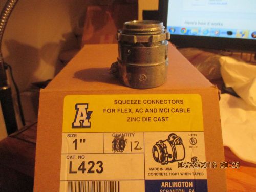 L423   SQUEEZE CONNECTORS  1&#034;  ARLINGTON   LOT OF 4   K AUC 1