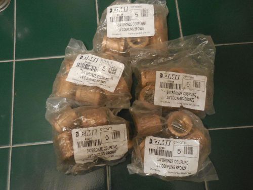 25 NEW 03005 BMI 3/4&#034; BRONZE COUPLING 3/4&#034; FEMALE NPT X3/4&#034; FEMALE NPT X 1-7/16&#034;