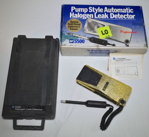 TIF 5500 Pump Style Auto Halogen Leak Detector Gold Collectors Edition Case Box