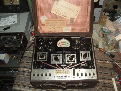 Vintage SUPREME model 599A Tube Tester