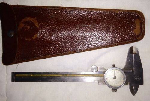 Helios 5&#034; Dial Vernier Caliper 1/1000&#034; scale Made in Germany W/ Case