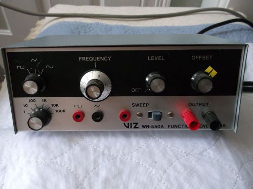 VIZ MODEL WR-550A FUNCTION GENERATOR