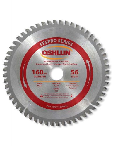 Oshlun sbft-160056a 160mm 56t non-ferrous blade for festool ts 55 eq &amp; dws520 for sale