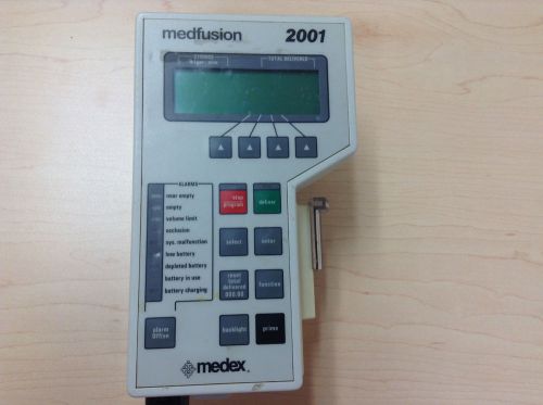 MEDEX MEDFUSION 2001 SYRINGE INFUSION PUMP-AS IS