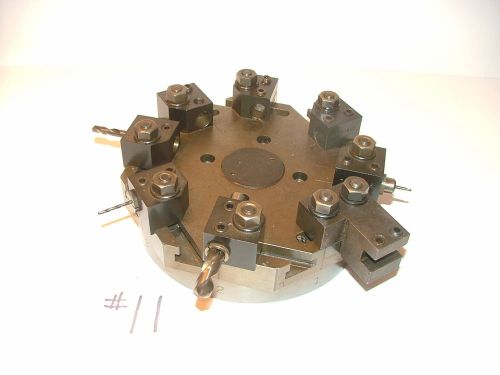 Hardinge CHNC 8 Station Turret Plate with Tool Holders, 7 CC-21, C14