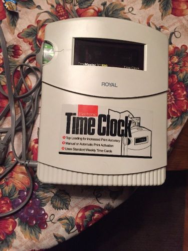 U117 ROYAL ELECTRONIC TIME CLOCK TIME MASTER TC 100 EMPLOYEE TIME RECORDER DEAL