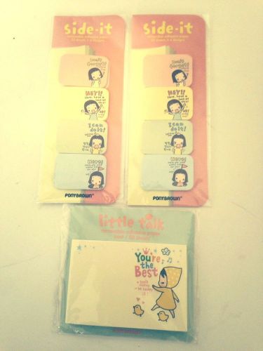 SIDE IT &amp; LITTLE TALK POST IT NOTES (KOREAN/ENGLISH)