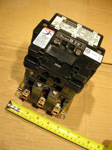 Square D Contactor 8910DPA123 120A 600VAC 120V Coil 3 POLE 120FLA Definite Purp.