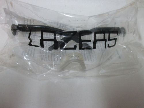 PROTECTIVE EYEWEAR 2 PCS CLEAR LENS LAZERS FRAME COLOR BLACK (LL2360)