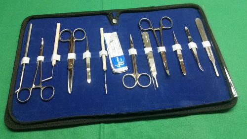 SET OF 25 EA University Level Anatomy Dissecting Kit W/STERILE SCALPEL BLADES#20